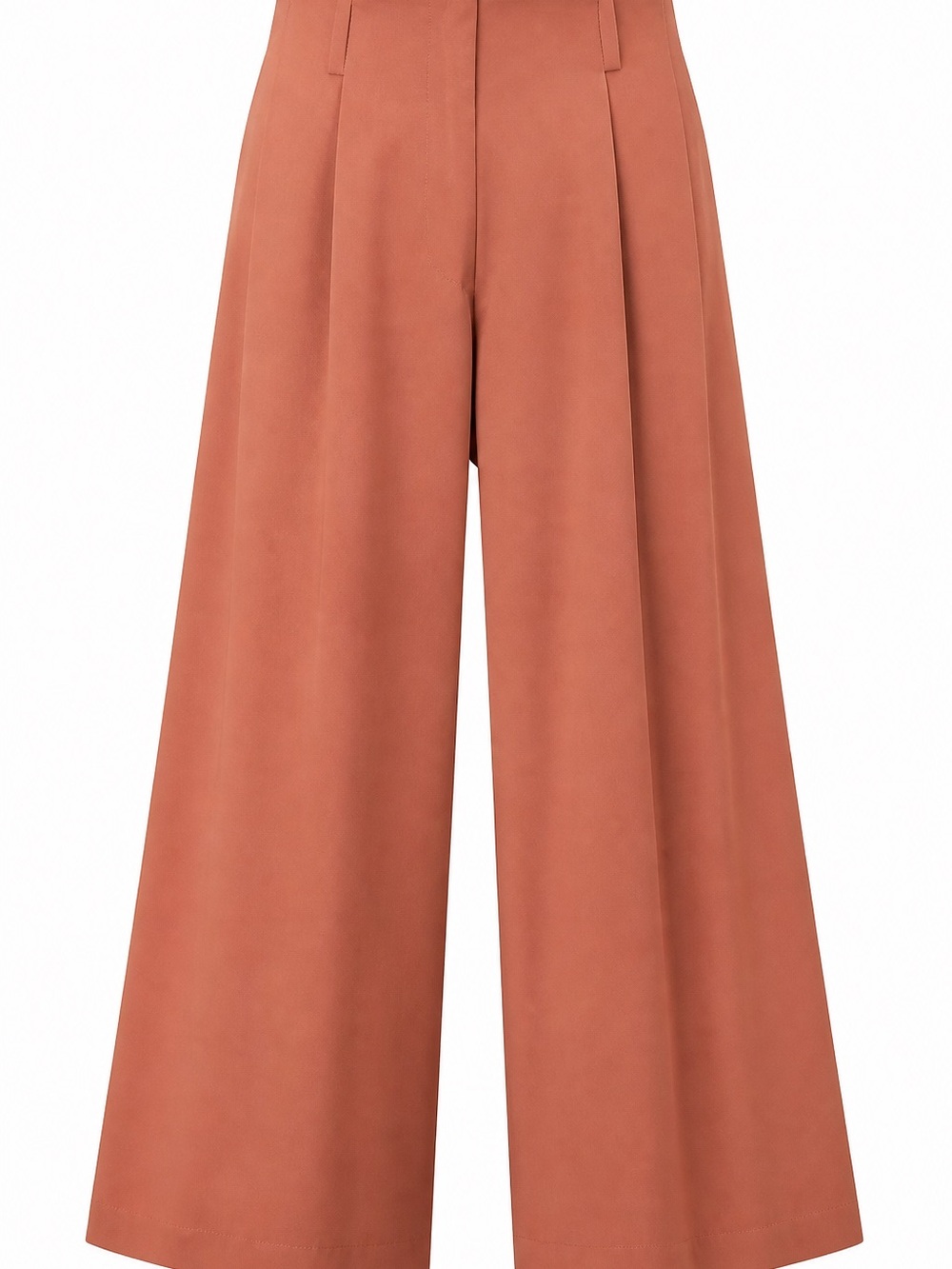 MaxMara Weekend| Wide-Leg High-Waist Pants in Rust